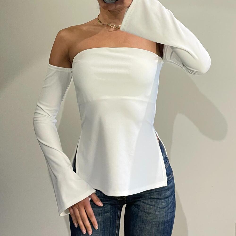 White Off Shoulder Top